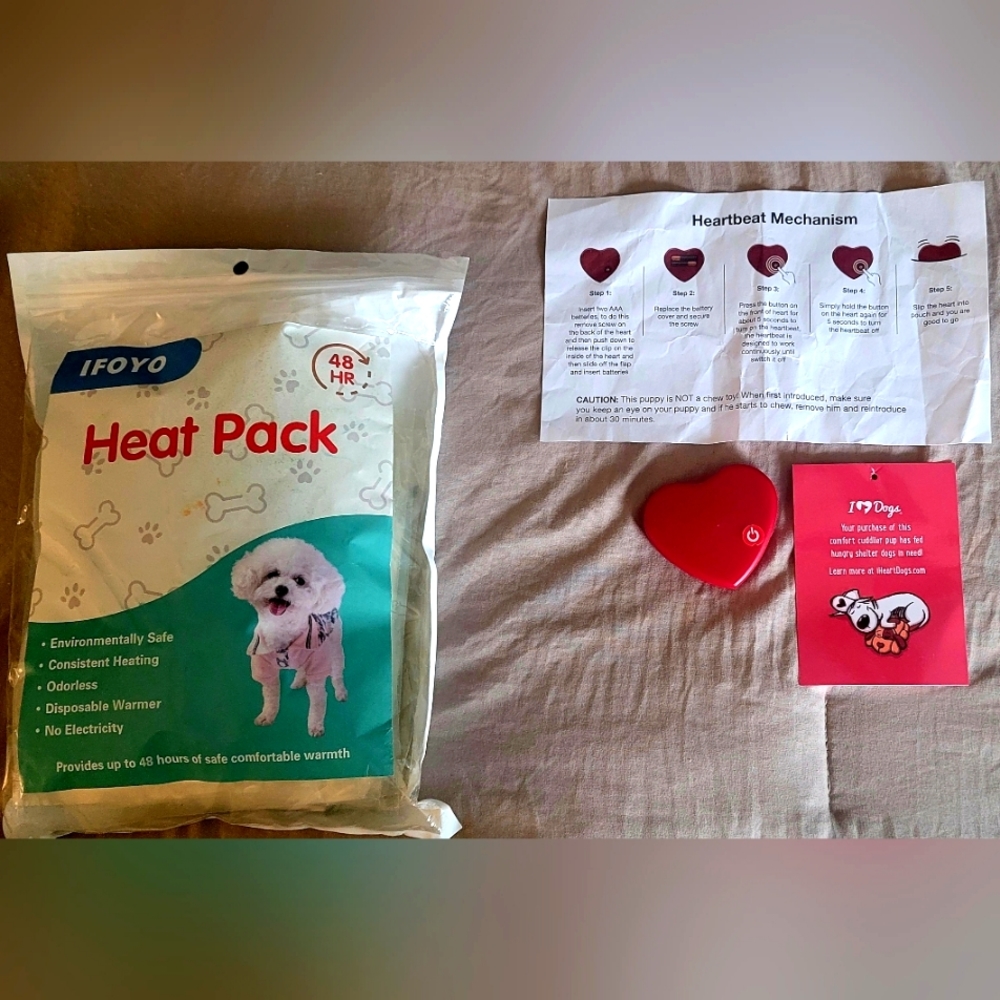 IFOYO 10 Pack Replacement Heat Packs, Body Heat Simulator Pack for Newborn Puppy